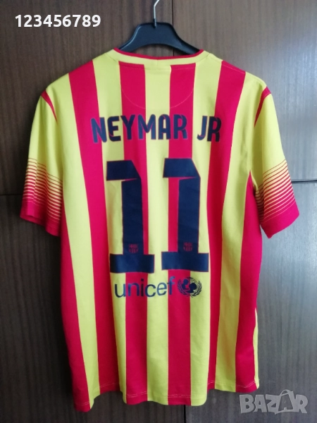 Barcelona Neymar Jr Nike оригинална тениска фланелка Барселона Неймар L/XL, снимка 1