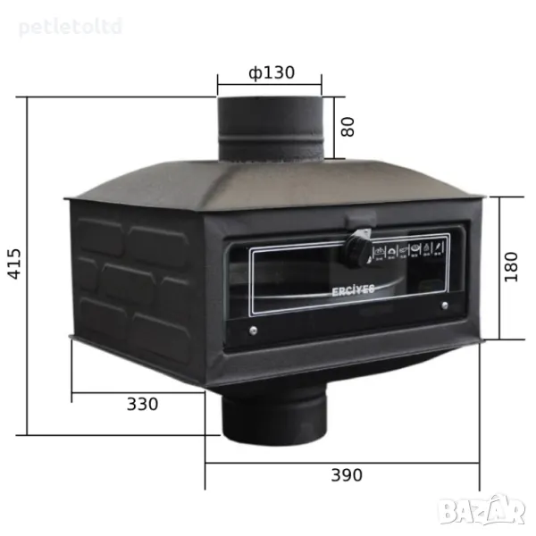 Фурна за камина или печка на твърдо гориво , снимка 1