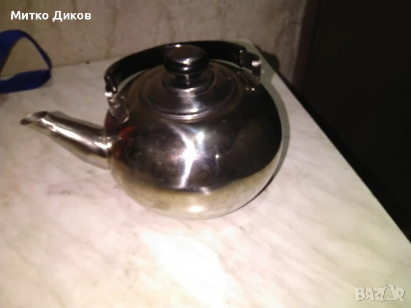 Чайник с цедка 2.5л алпака, снимка 1