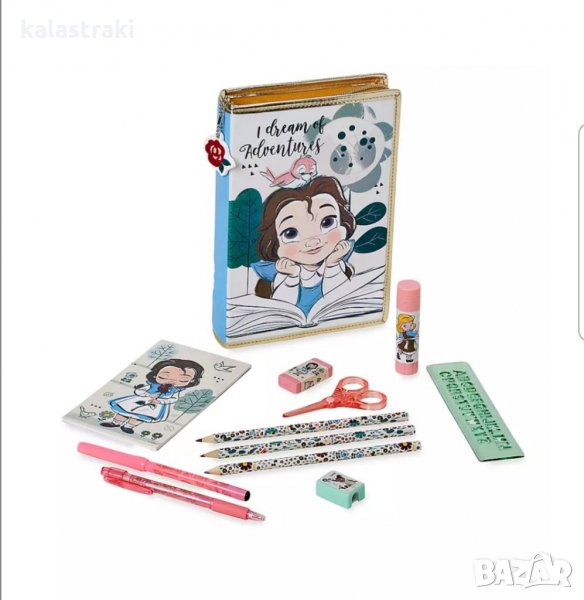 Прекрасен ученически несесер с Бел от Красавицата и Звяра, снимка 1