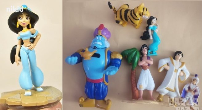 Аладин и Вълшебната лампа пластмасови играчки фигурки за игра и торта фигурка играчка, снимка 1