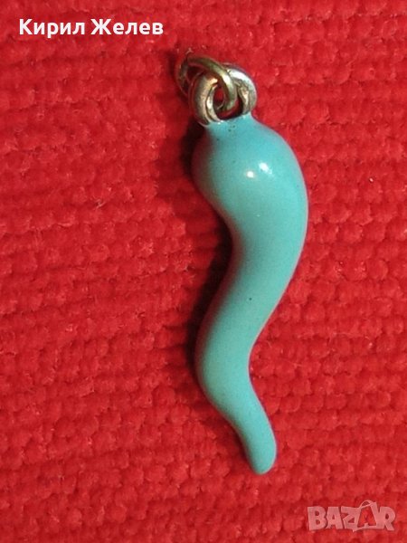 ЕЛЕГАНТЕН АР НУВО ПЕНДАНТ ВИСУЛКА от СРЕБРО и ВЕНЕЦИАНСКО СТЪКЛО МУРАНО СТАРА РЪЧНА ИЗРАБОТКА 26830, снимка 1