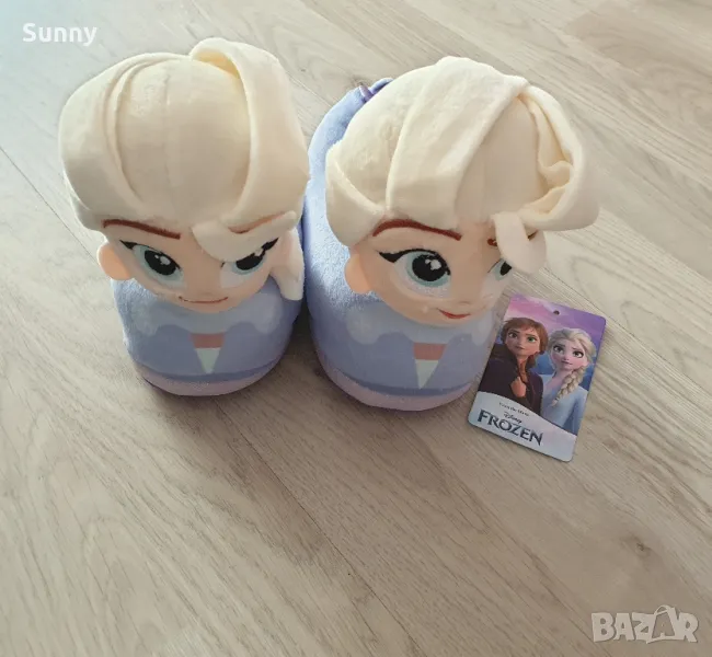 Детски плюшени пантофки Frozen, снимка 1