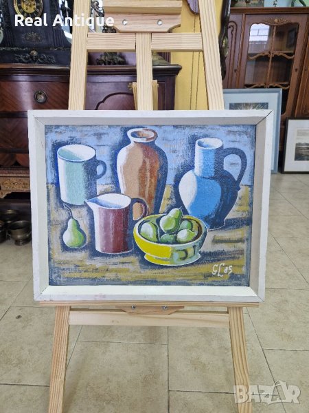 Чудесна антикварна авторска майсторска картина масло , снимка 1