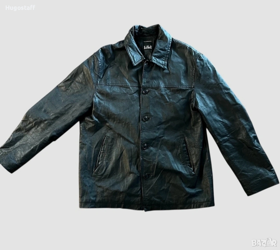 Дизайнерско мъжко кожено яке,Marc Kostner,сако,блейзър Л размер, снимка 1