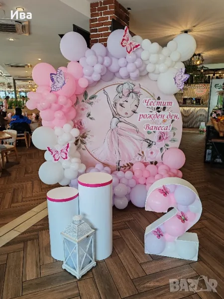 Декор под наем на тема балерина и пеперуди, снимка 1