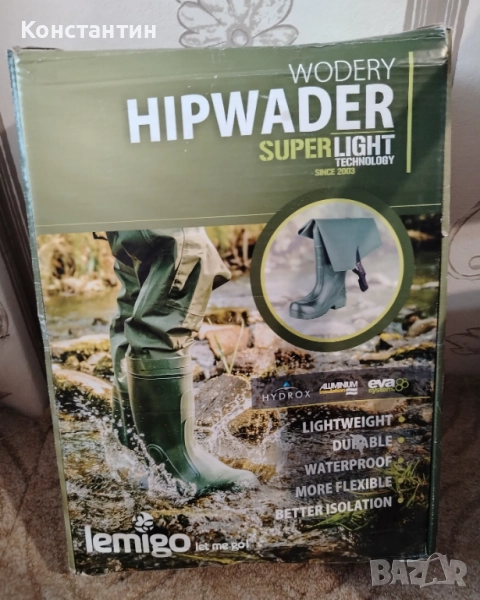 Нови дълги ботуши Lemigo HipWader EVA, снимка 1