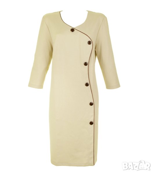 Бежова стилна рокля марка Kleoss - 2XL, снимка 1