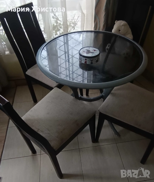 стъклена маса, снимка 1