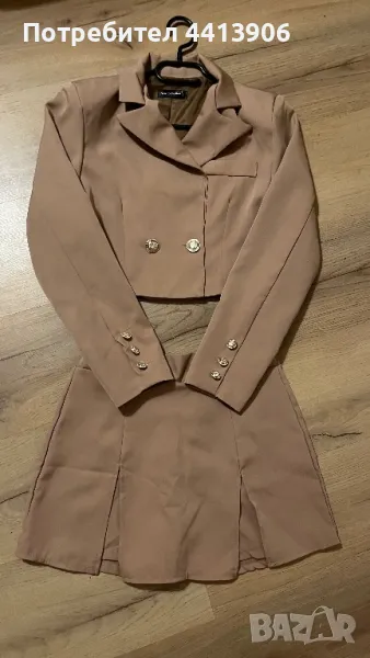 Дамски комплект сако и пола-панталон, снимка 1