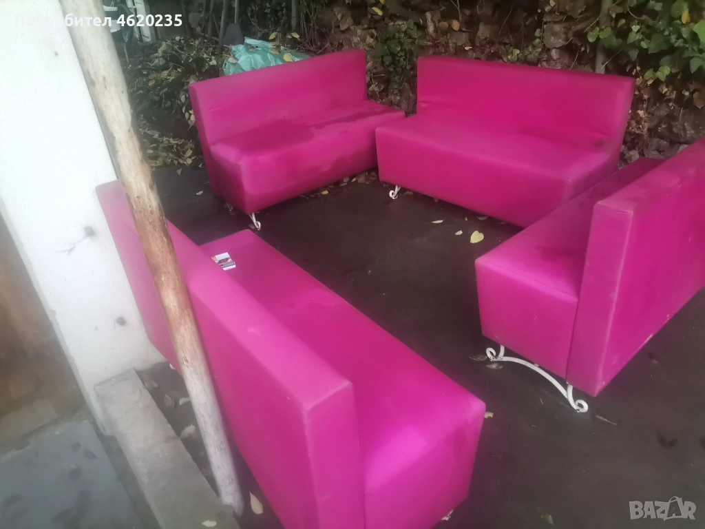 Комплект градински дивани от ковано желязо , снимка 1