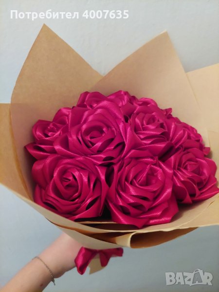 Букет от сатенени рози, снимка 1