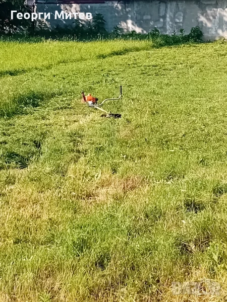 Косене със бензинов тример, снимка 1