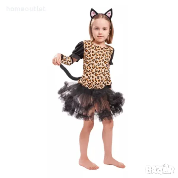 Костюм с леопардова шарка за момиче, различни размери, снимка 1