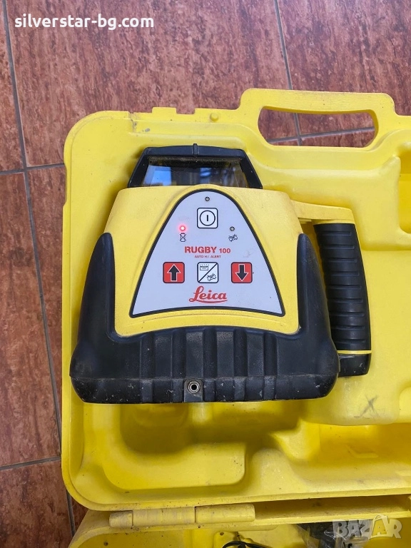 Лазерен нивел LEICA RUGBY 100. Пълен комплект зарядно и лазерна рулетка, снимка 1