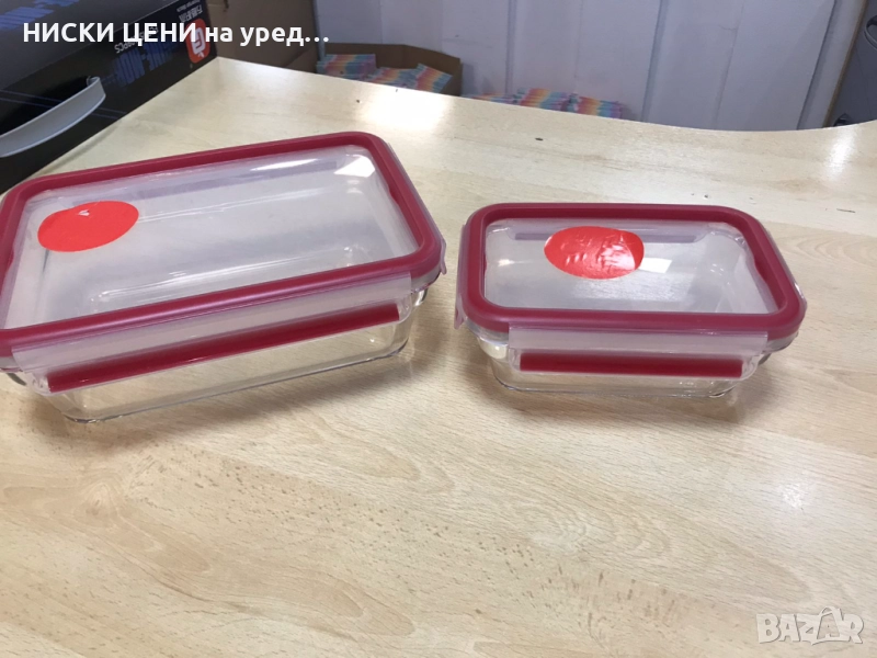 2бр стъклени кутии , снимка 1