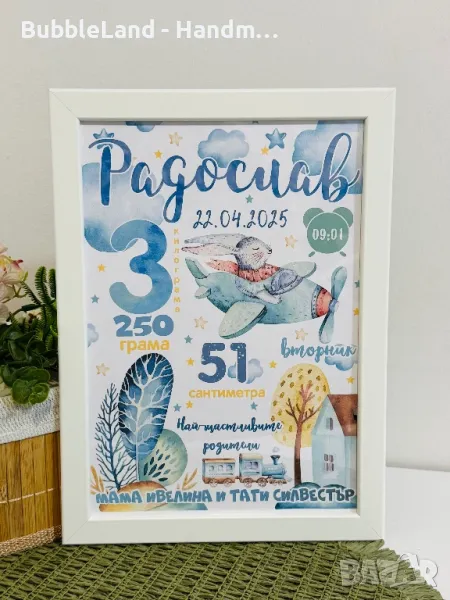 Бебешка визитка , снимка 1