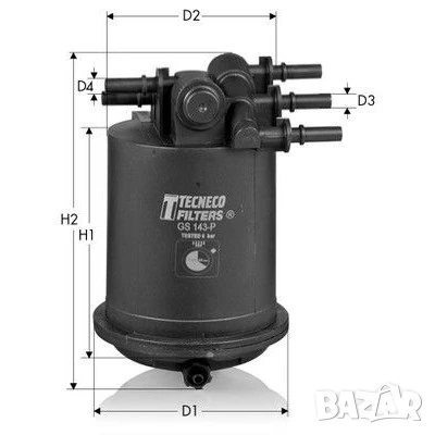 НОВ! Горивен филтър TECNECO GS143P, снимка 1
