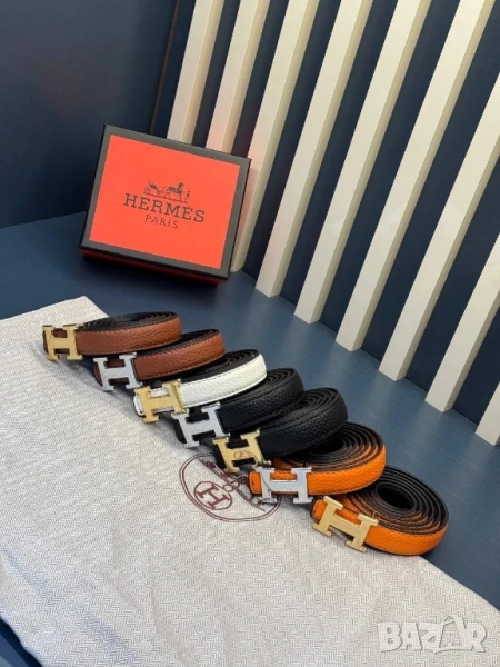 колан от естествена кожа в кутия hermes gucci , снимка 1