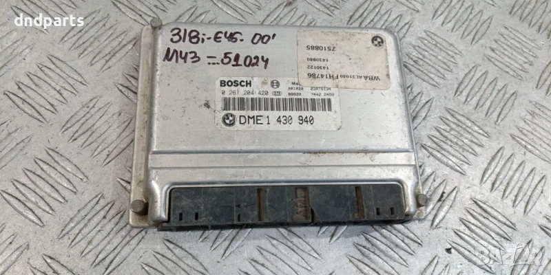 Компютър BMW E46 318i 2001г. 1430940 0261204420 , снимка 1