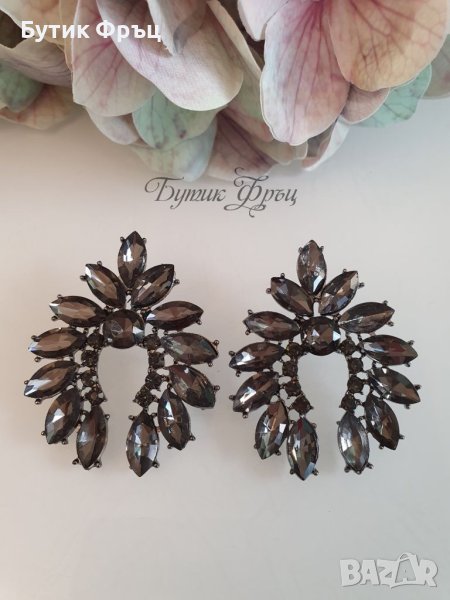 Обеци графит 1, снимка 1