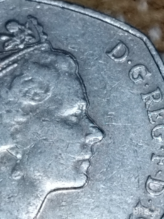 50 пенса 1997 с куриоз , снимка 1