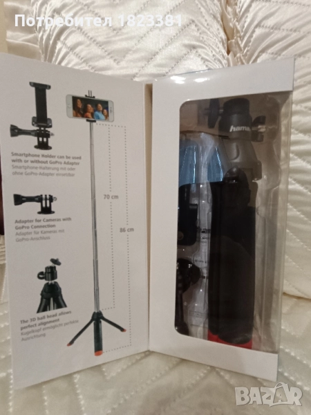 Мини статив HAMA Multi 4in1, снимка 1