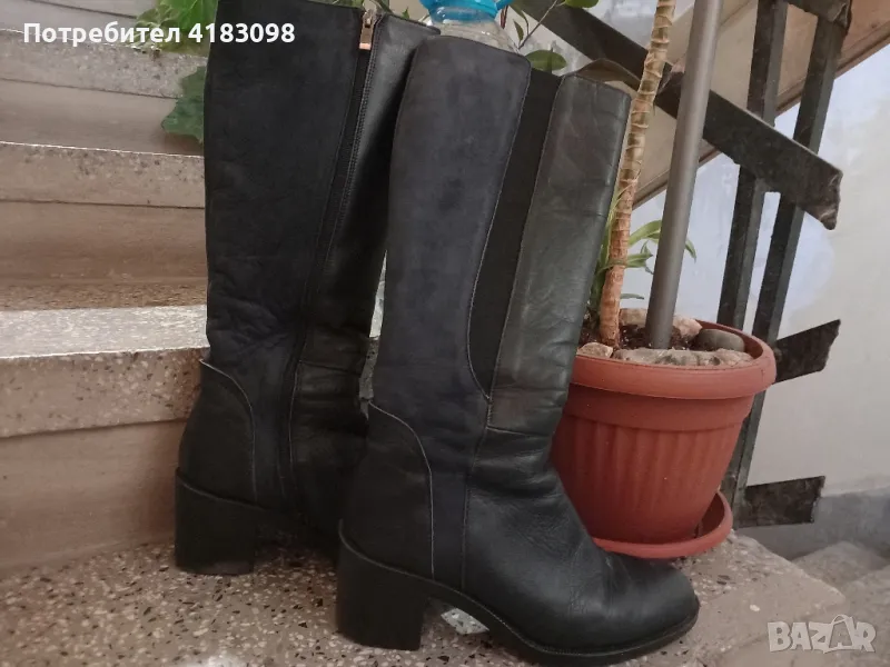 Дамски ботуши естествена кожа, снимка 1