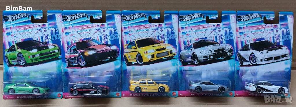 Колички Hot Wheels 90's STREET SCENE / Хот Уилс - 5 модела / 012, снимка 1