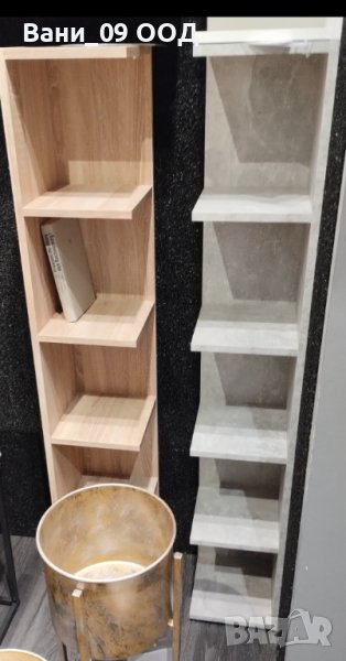 Висока ъглова етажерка на 5 етажа-3 цвята, снимка 1