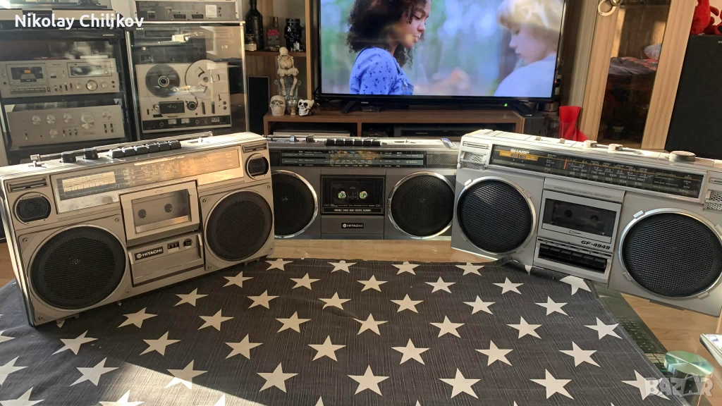 Касетофони 3 бр Шарп и Хитачи, снимка 1