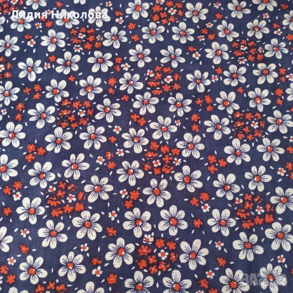 Плат памук/басма ново 13метра, снимка 1