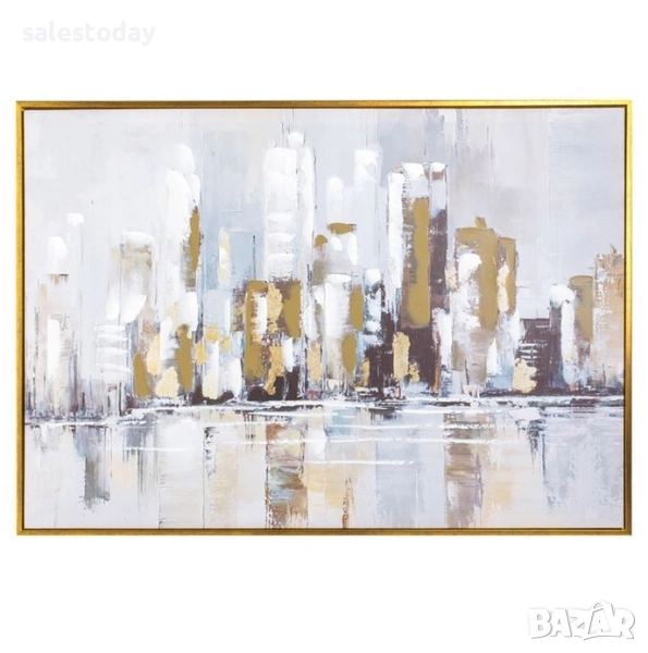Картина с абстракт, Декоративна, 100x3x70 см, снимка 1