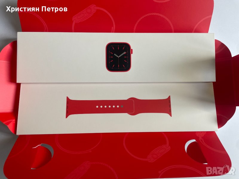 КАТО НОВ !!! Apple Watch Series 6 44 mm GPS - RED Aluminum - A2292, снимка 1