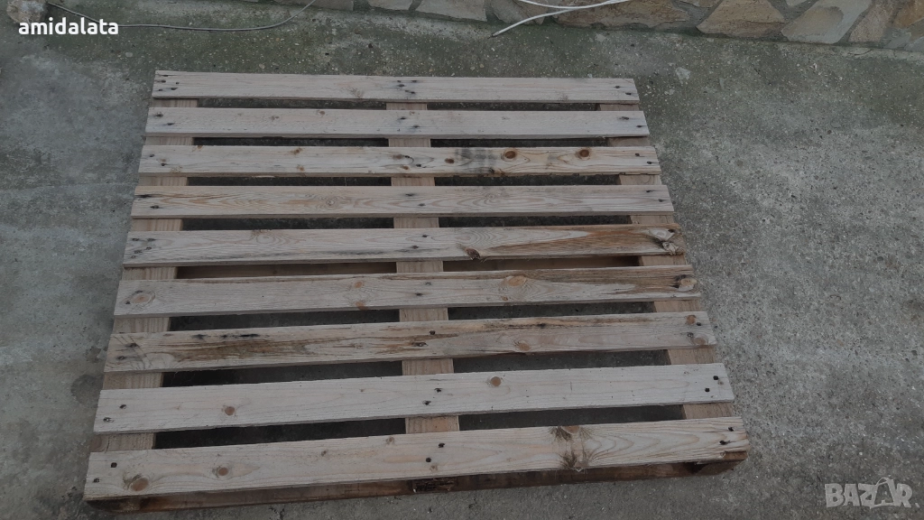 Дървен палет-120/100, снимка 1