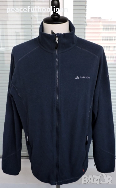 Vaude Outdoor Polar Fleece -мъжко тъмно сиво  поларено горнище с цип размер XL , снимка 1