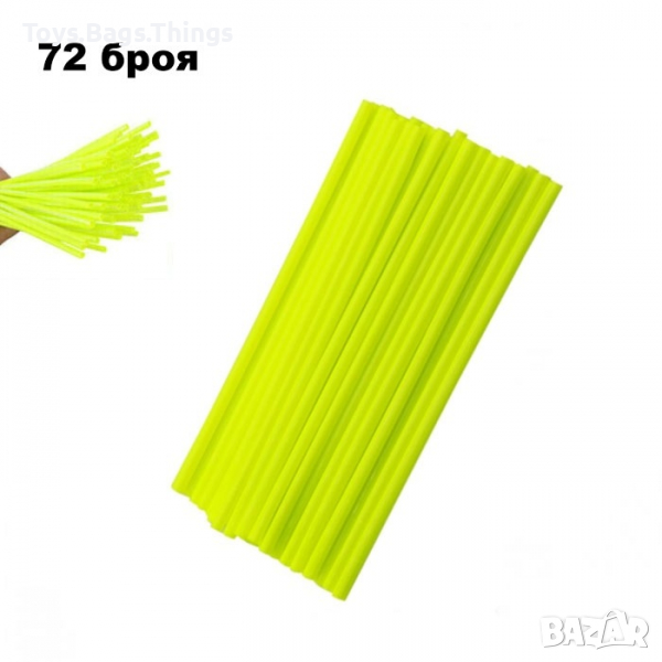 Декорация за спици  Мотор, Спици, Велосипед, ATV, 24см, неон, снимка 1