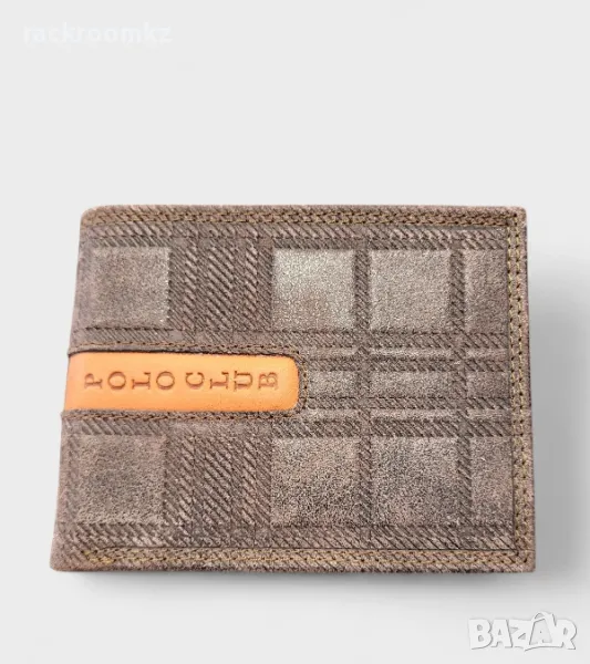 Мъжки портфейл от естествена кожа в кафяв цвят марка Polo club, снимка 1