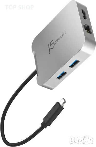 j5create USB C хъб за MacBook, ChromeBook, XPS, Surface Pro (JCD391), снимка 1