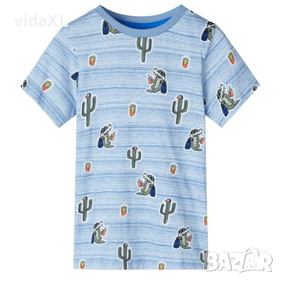 Детска тениска, син микс, 128（SKU:12477, снимка 1 - Детски тениски и потници - 44706461