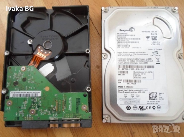 Продавам маркови 160 GB SATA HDD, снимка 3 - Твърди дискове - 36230728