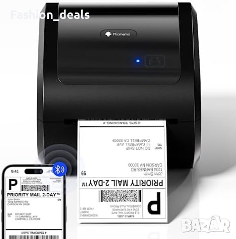Нов Phomemo D520-BT Bluetooth Принтер за Етикети 4x6 - Термален