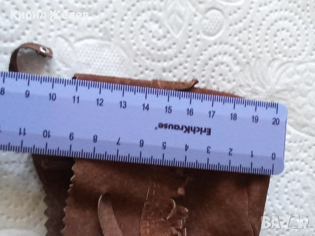 Портмоне торбичка кесия кожена 45837, снимка 5 - Портфейли, портмонета - 52790848