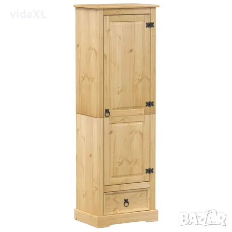 vidaXL Гардероб "Corona" 55x38x170 см бор масив