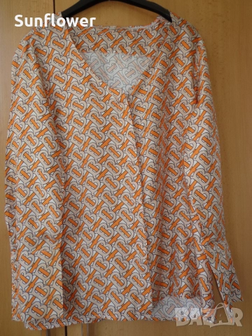 ОРИГИНАЛНА копринена риза /блуза BURBERRY от 100% коприна, снимка 4 - Ризи - 51722085