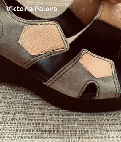 Модерни масивни сандали JELA естествена кожа, снимка 7 - Сандали - 41561028