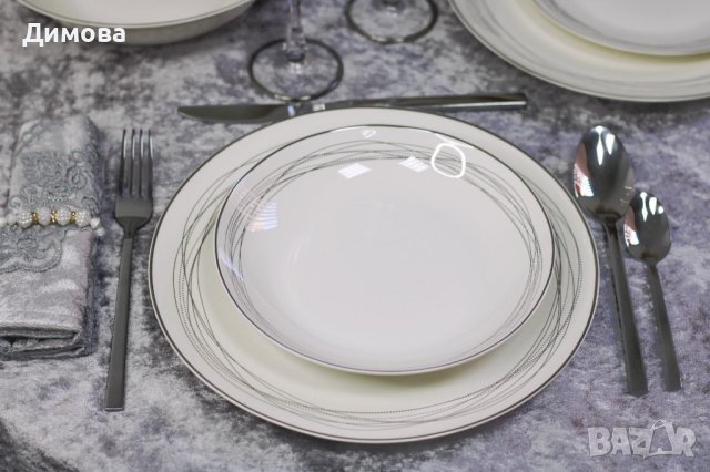 Сервиз за храна лукс 19 части , снимка 5 - Други - 34298436