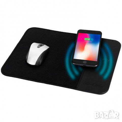 Подложка за мишка с безжично зареждане - Wireless Charging Mouse Pad, снимка 1 - Клавиатури и мишки - 34111107