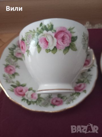 Английски чаши за чай/кафе  от костен порцелан , снимка 3 - Чаши - 41760724