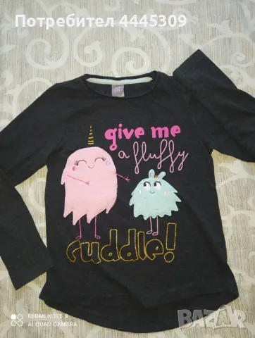 Страхотни блузки дълъг ръкав 7 г, снимка 11 - Детски Блузи и туники - 49963082